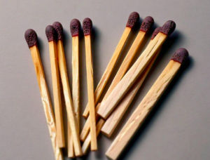 Five Standard matchsticks