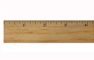 How big is 4 inches on a ruler