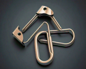 Three large paperclips