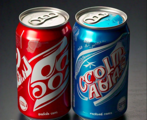 Two soda cans