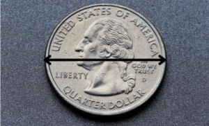 A US quarter-width